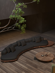 Curved Special-shaped Solid Wood <b>Floor</b> Set Multi-function Business Small Apartment Middle Ancient Quiet Style Homestay DHhei09 S - Product Image 4