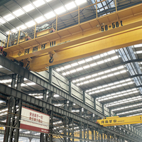Pont roulant à double poutre de 16 tonnes pour le transport de matériaux en atelier, équipement de levage haute capacité pour usine de machines de grande envergure