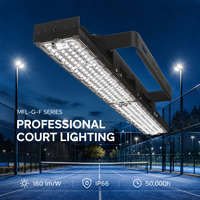 Reflector LED Profesional para Canchas Deportivas Serie MFL-G-F, 160lm/W, Alta Uniformidad, Iluminación para Clubes de Tenis, IP66 Impermeable
