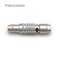 Connecteur industriel étanche IP68 PSCCONN série T 0T à 4 broches, auto-bloquant par poussée et traction, AFGG.0T.304.CPARC52, AFGG.0T.304.CPARC52Z