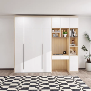 <span class=keywords><strong>Lit</strong></span> escamotable avec armoire <span class=keywords><strong>dressing</strong></span> bureau table d'ordinateur - Product Image 4