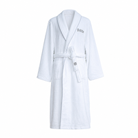 Peignoir de couple avec col châle, double face, doux et durable pour un usage quotidien, style enveloppant unisexe