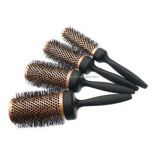 Precio de fabricación Cepillos de pelo redondos de cerdas de nailon resistentes al calor de barril de cerámica extra largo para cabello largo - Product Image 2