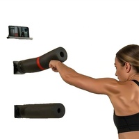 Barre d'entraînement murale Wellshow Sport avec support pour téléphone, sac de frappe pour la boxe, entraîneur de réflexes