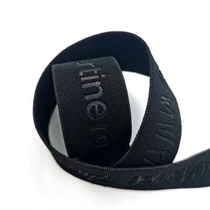 Wholesale Custom Nylon Elastic Band 2 Inch Embossed Elastic Belt Polyester Elastic <b>Webbing</b> for Wig Hats - Product Image 1