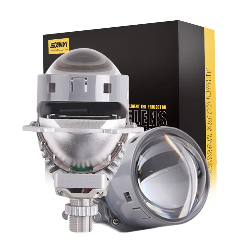 SANVI Factory new fashion H10 Bi Led Projector Lens headlight High for Focus 6000K 3 Inch Led Headlights car lighting