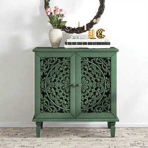 American Furniture 2-Door 3-Drawer <b>Cabinet</b> for <b>Bedroom</b> Living Room Study Home Bar Wine Cellar with Solid Wood and MDF Leg - Product Image 3