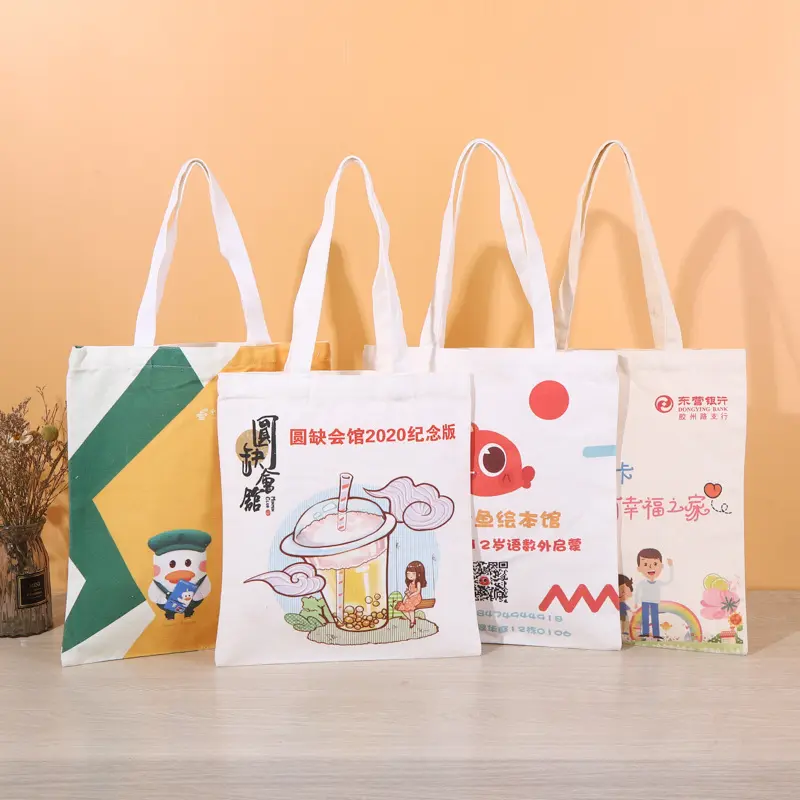 Bolsa pequeña de lino y algodón reciclado personalizada con cordón de compras Xianghui para hombres