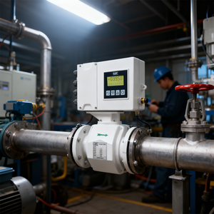 Débitmètre d'insertion analogique Modbus OEM pour la mesure d'acides et d'eau, débitmètre magnétique - Product Image 3