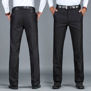 Pantalon d'hiver épais pour <span class=keywords><strong>homme</strong></span>, coupe slim, extensible, décontracté, formel, grande taille, vente en gros - Product Image 3