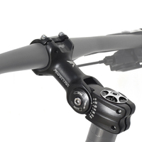 Potence VTT Réglable 25.4/31.8mm - Rallonge de Guidon à Angle de 60° pour Vélos de Montagne | Potence en Alliage d'Aluminium 6061 à Hauteur Réglable