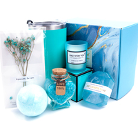 Boîte de marque privée naturelle personnalisée Spa comprend un savon Bombe de bain Vapeur de douche pour hommes femmes Ensemble cadeau de bain