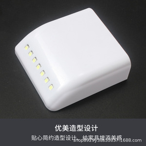 Luz LED para bisagras de armarios, gabinetes, vitrinas de vino y zapateros, con sensor, fácil instalación y acabado pulido. - Product Image 4