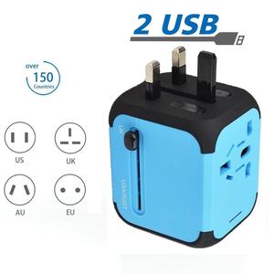 Adaptateur De Voyage universel avec 2USB ports adaptateur universel de chargeur de voyage <span class=keywords><strong>USB</strong></span> Chargeur <span class=keywords><strong>Mural</strong></span> - Product Image 5