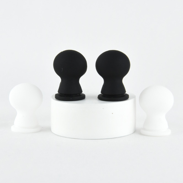 20mm White Black Rubber Teat High Performance Dropper Silicone Nipple Teat Tit for 5 ml Dropper Bottle