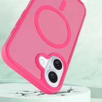 Étui de téléphone magnétique sans fil à chargement sans fil personnalisé en couleur mate pour iPhone 16 Pro Max, ultra-fin, effet peau, givré, anti-chute