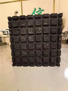 Vente en gros de carreaux de revêtement de sol en caoutchouc rainuré en forme de T élastique pour extérieur de 50 mm d'épaisseur pour mangeoire ou écurie pour chevaux - Product Image 4