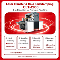 Automatische Laser Transfer Koudfolie Stamping Machine Dubbele Functie Hologram Koudfolie Stamping Machine voor Cosmetica Wijn Standaard Geschenkdozen