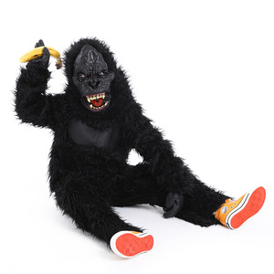 XJ Fiesta de Halloween para Padres e Hijos con Temática de Monstruos - Juego de Disfraces de Animales - <span class=keywords><strong>King</strong></span> Kong, un Gorila Negro de Peluche - Product Image 1