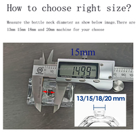 Machine à Sertir les Pompes en Aluminium et Plastique de 13mm à 20mm XS01 pour Flacons d'Huile Essentielle et de Parfum