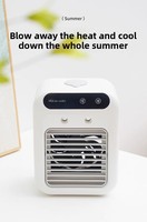 Ventilateur d'eau portable 3 en 1, climatiseur, humidificateur, ventilateur USB, refroidisseur d'air, humidification par brumisation d'eau