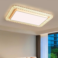 Plafonnier LED Rectangulaire de Luxe en Fer et Acrylique, Style Minimaliste Américain, pour Salon et Chambre à Coucher