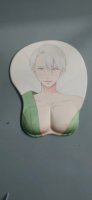 Repose-poignets pour clavier de bureau en mousse à mémoire de forme, repose-poignets pour souris avec motif Anime Boobs, tapis de souris 3D avec logo personnalisé