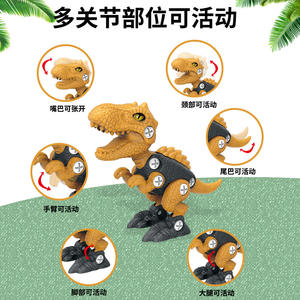 ของเล่นเสริมพัฒนาการขายดี ตัวต่อพลาสติก ไทแรนโนซอรัส เร็กซ์ แบบถอดประกอบได้ ของเล่นไดโนเสาร์สำหรับเด็กผู้ชาย - Product Image 2