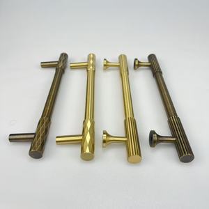 European Style Wardrobe <strong>Door</strong> Handle Modern Minimalist Drawer Cabinet Brass Gold Handle and Antique Gold Handle Pull - Product Image 6