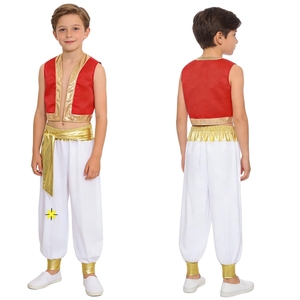Disfraz de Príncipe Árabe para Niños de 6 a 16 Años, Conjunto de Chaleco y Pantalones para Representaciones, Actuaciones y Fiestas Temáticas de Carnaval - Product Image 2