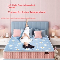 Matelas électrique intelligent à double contrôle de température Hengnuanxiang, source d'usine authentique, avec impression velours, 150x180cm, 145W