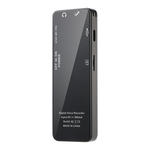 Máy ghi âm kỹ thuật số 16/32/64GB ghi âm thời gian dài màn hình màu lớn nhiều ngôn ngữ Máy ghi âm hợp kim kẽm một lần nhấp - Product Image 4