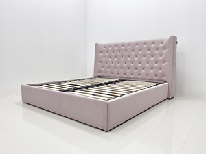 Роскошная мягкая кровать на заказ высокого качества с ворсом для спальни - Product Image 3