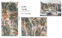 Panneaux de mur de PVC de marbre UV de SPC