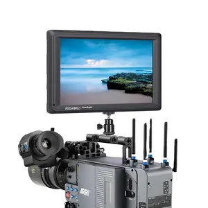 Feelworld Monitor Kamera Portabel Lcd, Aksesori Kamera dengan Monitor Lapangan 2200 Nit IPS 4K HDMI SDI, 7 Inci Sangat Terang