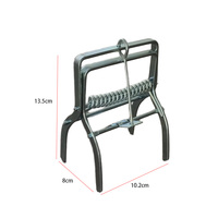 Piège à taupes robuste en acier galvanisé à ressort, professionnel, facile à installer, réutilisable, étanche, pour le contrôle des nuisibles