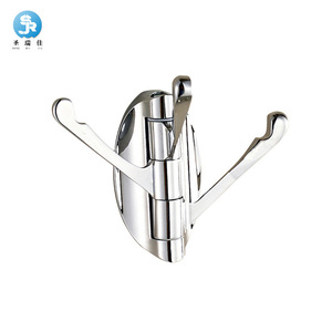 Gancho Triple Cromado Saint Ruijia, Giratorio 180 Grados, para Montar en la Pared, para Batas y Abrigos en el Baño - Product Image 3