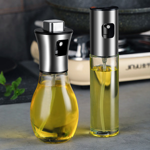 Oil Spray Bottle Cylinder M Size Metal Lid Detachable For Kitchen Cooking Oil Food Use - Product Image 1