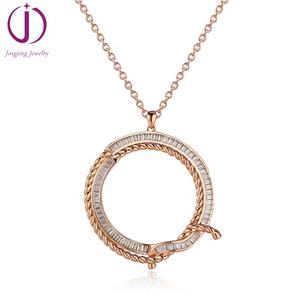 Ciondoli regalo di lusso in oro 18 carati di moda in argento sterling 925 cina produttore di gioielli personalizzati collana ebrea per la festa della mamma - Product Image 2