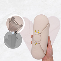 Porte-pinceau de maquillage de voyage Portable fermeture éclair cosmétique écologique pinceaux en Silicone essentiels pour une application en déplacement