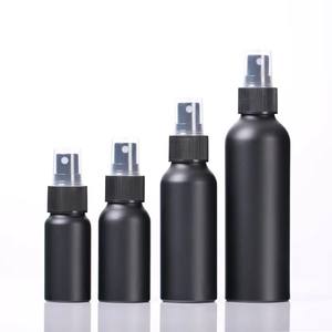 Flacon pulvérisateur de parfum en aluminium noir de 30 à 150 ml, vente chaude, personnalisable avec logo, emballage en vrac - Product Image 1