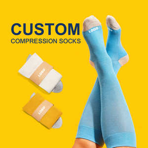 Calzini personalizzati senza cuciture tacco maratona 18-25 Mmhg <span class=keywords><strong>calze</strong></span> a compressione più dimensioni corsa palestra <span class=keywords><strong>calze</strong></span> di compressione per gli infermieri - Product Image 1
