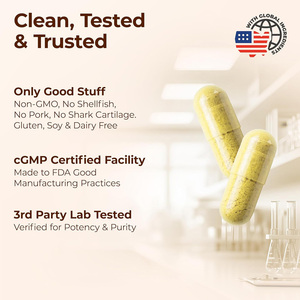 Capsules <span class=keywords><strong>de</strong></span> <span class=keywords><strong>Glucosamine</strong></span>, Chondroïtine, Curcuma et MSM sous Marque Blanche (90 Capsules/flacon) – Complément <span class=keywords><strong>de</strong></span> Soutien Articulaire - Product Image 4