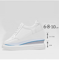 Chaussures de Skateboard et de Marche Décontractées pour Hommes et Femmes, Tendance 2025, à Lacets, en Cuir Véritable, Respirantes et Rehaussantes