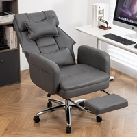 [Stock US] Chaise de bureau ergonomique pivotante en tissu technologique, dossier haut avec support lombaire et appui-tête, expédition depuis les États-Unis, MOQ 1 unité