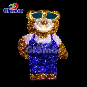 Décoration de Noël 2023, dauphins <span class=keywords><strong>lumineux</strong></span>, anges, <span class=keywords><strong>ours</strong></span> polaire, dauphin, décoration extérieure, taille réelle, calèche à cheval, lumière LED, décoration de Noël - Product Image 5