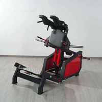 Machine Hack Squat à charge par plaques avec roulement linéaire, presse à jambes, pour la musculation des fessiers et des quadriceps, robuste pour salle de sport commerciale