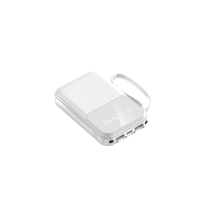 Precio al por mayor Logotipo personalizado 10000mAh Banco de energía con cable incorporado Mini banco de energía 10000mAh Cargador portátil