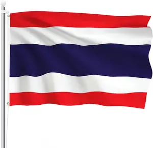 Wholesale 100% Polyester Thailand Thai Flag And Double Stitched 3x5 Foot Banner New
