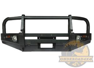 Parachoques delantero de acero para coche, accesorios de coche 4x4 todoterreno, para <span class=keywords><strong>Toyota</strong></span> 2007 + Land Cruiser <span class=keywords><strong>FJ70</strong></span>/76/79/150, nuevo estilo - Product Image 4